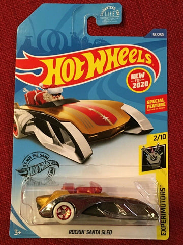 New 2020 Hot Wheels Rockin' Santa Sled Silver