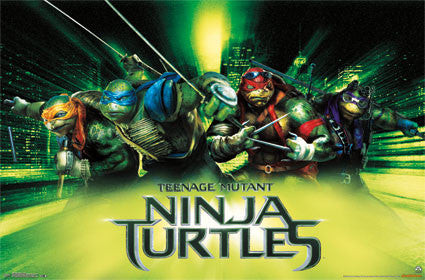 Ninja Turtles - Green Movie Poster RP9855 TMNT UPC017681098554 Teenage Mutant