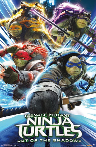 Ninja Turtles 2 - Attack Movie Poster 22x34 RP14230 UPC882663042302 TMNT