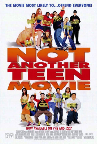 Not Another Teen Movie, Movie Poster 27x40 Used Paul Thomas, Sean Smith, Benji Madden, Paul Goebel, Sean Patrick Thomas, Oz Perkins, Samaire Armstrong, Michael Ensign, Sam Ayers, Will Gill Jr, Molly Ringwald, Nick Bakay