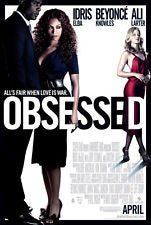 Obsessed Movie Poster 27x40 Double Sided Used Nelson Mashita, Monica Ford, Christine Lahti, Idris Elba, Beyonce Knowles, Scout Taylor-Compton, Bryan Ross, Bruce McGill, Meredith Roberts, Richard Ruccolo, Ali Larter, Ron Rogge, Jerry O'Connell