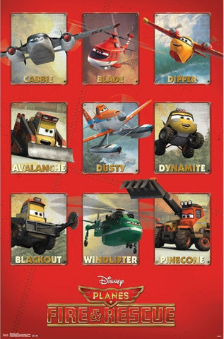 Planes 2 - Grid Movie Poster RP9857 UPC017681098576 Disney