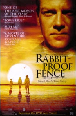 Rabbit Proof Fence Movie Poster 27x40 Used Jason Clarke, Celine O'Leary, David Ngoombujarra, Deborah Mailman, Maurice Kelly, David Gulpilil, David Buchanan, Garry McDonald, Kenneth Branagh, Ken Radley, Carmel Johnson