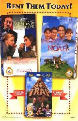 Rent Them Today 3 movies….Movie Poster 27x40 (1998) Used Noah, The Presidents Daughter, The Tourist Trap