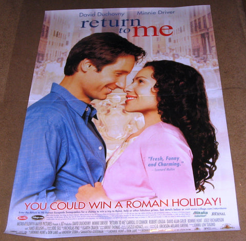 Return To Me 2000 Movie Poster 27x40 Used James Belushi, David Duchovny, Minnie Driver