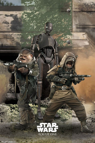 Rogue One - Trio Movie Poster 22x34 RP14097 UPC882663040971 Star Wars