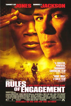 Rules of Engagement Movie Poster 27x40 Used Tommy Lee Jones, Scott Alan Smith, Gordon Clapp, Chris Ufland, Bruce Greenwood, Guy Pearce, Dani Englander, Kevin Cooney, Dale Dye, Steven M Gagnon, Terry Bozeman, Laird Macintosh, Samuel L Jackson