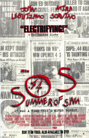 Summer Of Sam Movie Poster 27x40 Used Spike Lee, Mira Sorvino, Howard Cosell, Elvis Presley, Willie Mays, Evander Holyfield, Reggie Jackson, Anthony LaPaglia