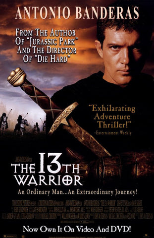 The 13th Warrior Movie Poster 27x40 Used Thirteenth Maria Bonnevie, Omar Sharif, Sven Wollter, Turid Balke, Antonio Banderas, Suzanne Bertish, Andrew Kavadas, Vladimir Kulich, Anders T Andersen, Richard Bremmer