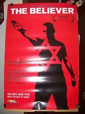 The Believer 2001 Movie Poster 27X40 Used Ryan Gosling, Summer Phoenix, Peter Meadows