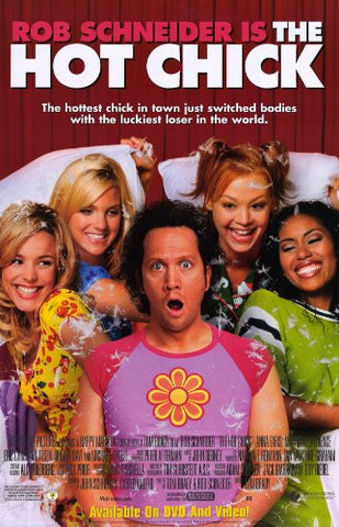 The Hot Chick Movie Poster 27x40 Used Rob Schneider, Adam Sandler, Lee Garlington, Sandra McCoy, Nadine Ellis, Louis Lombardi, Steven Kravitz, Tamera Mowry, Fay Hauser, Hawk Younkins, Osman Soykut, Katie Lohmann, Matthew Lawrence, Maria Carmen