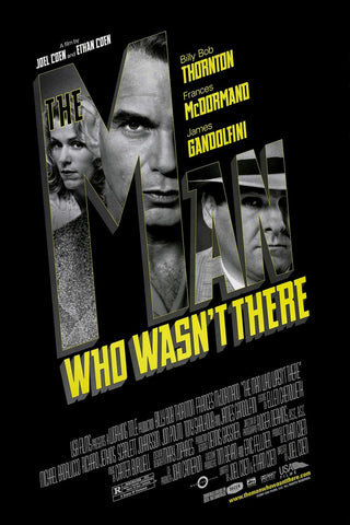 The Man Who Wasn’t There Movie Poster 27x40 Used Abraham Benrubi, Dan Martin, Gregg Binkley, Rick Scarry, Brian Haley, Peter Siragusa, Billy Bob Thornton, Frances McDormand, Christopher Kriesa, Katherine Borowitz, Stanley DeSantis, Ron Ross, Rita Bland