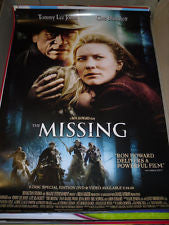 The Missing Movie Poster 27x40 Used Sergio Calderón, Simon Baker, Max Perlich, David Garver, Scarlett McAlister, Eddie J Fernandez, Jason Rodriguez, Tommy Lee Jones, Evan Rachel Wood, Toby Holguin, Richard Barela