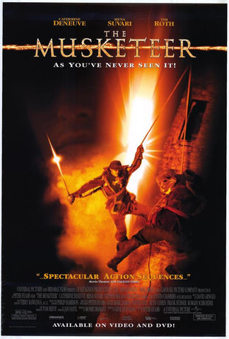 The Musketeer Movie Poster 27x40 Used Oscar Ortega Sánchez, David Schofield, Sven Walser, Gilles Soeder, Joachim Paul Assböck, Dean Gregory, Tim Roth, Nick Moran, Jeremy Clyde, Luc Gentil, Jean-Pierre Castaldi