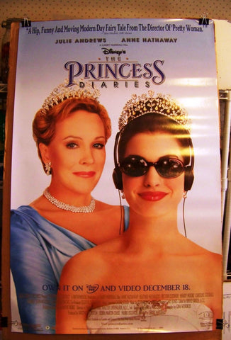 The Princess Diaries Movie Poster 2x40 MCP0006 Used Walt Disney, Terry Brown, Gwenda Perez, Nicholle Tom, Bonnie Aarons, Todd Lowe, Caroline Goodall, Cassie Rowell, Joe Ross, Greg Lewis, Barry J Ratcliffe, Mandy Moore, Erik von Detten