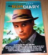 The Rum Diary Movie Poster 27x40 Used Bill Chott, Andy Umberger, Enzo Cilenti, Johnny Depp, Michael Rispoli, Javier Grajeda, Giovanni Ribisi, Karen Austin, Lisa Robins, Julian Holloway, Richard Jenkins