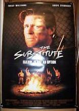The Substitute Movie Poster 27x40 Used Rodney A Grant, Tom Berenger, Artie Malesci, Juan F Cejas, Steve DuMouchel, David Spates, Raymond Cruz, Ernie Hudson, Peggy Pope, Bryan Friday, Mike Benitez
