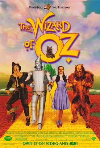 The Wizard Of Oz Movie Poster 27x40 Rare 1999 used