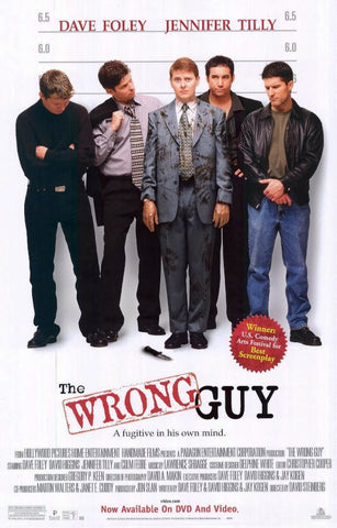 The Wrong Guy Movie Poster 27x40 Used Boyd Banks, Arlene Mazerolle, Joe Flaherty, Ralph Small, David Steinberg, David Anthony Higgins, Colm Feore, Jim Creeggan, Hadley Sandiford, Ed Robertson, Mark McKinney, Don Dickinson, Jennifer Tilly