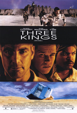 Three Kings Movie Poster 27x40 Used 3 Jim Gaffigan, Holt McCallany, Ali Afshar, Jon Sklaroff, Mark Wahlberg, Ben Bray, Liz Stauber, Saïd Taghmaoui, Dennis Moore, Christopher B Duncan, Jose Rosete, Joey Naber