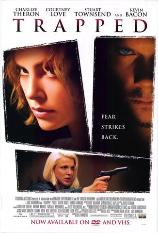 Trapped Movie Poster 27x40 Used Steve Rankin, Jodie Markell, Andrew Airlie, Courtney Love, Gerry Becker, Gary Chalk, Randi Lynne, Pruitt Taylor Vince, Dakota Fanning, Colleen Camp, Charlize Theron, Stuart Townsend, JB Bivens, Kevin Bacon, John Scott