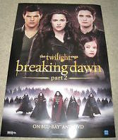 Twilight Breaking Dawn Part 2 – Cast Movie Poster 27x40 Used Nikki Reed, Christian Camargo, Lee Pace, Wendell Pierce, Ty Olsson, Cameron Bright, Peter Facinelli, Kellan Lutz, JD Pardo, Robert Pattinson, Andrea Powell, Chaske Spencer