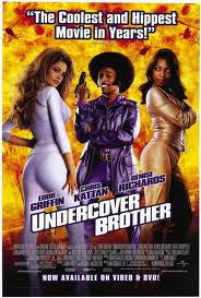 Undercover Brother Movie Poster 27x40 Used Eddie Griffin, Dave Chappelle, Aunjanue Ellis, Nick Alachiotis, Susie Spear, Marco Bianco, Jack Noseworthy, Wayne Downer, JD Hall, Pam Grier, Shauna MacDonald, Marvin Kaye, Denise Richards