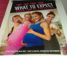 What to Expect When You’re Expecting Movie Poster 27x40 Used Megan Mullally, Rodrigo Santoro, Steve Coulter, Wilbur Fitzgerald, Joe Manganiello, Jesse Burch, Chace Crawford, Maria Howell, Kim Fields, Dennis Quaid, Anna Kendrick