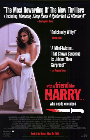 With A Friend Like Harry…Movie Poster 27x40 Used Sophie Guillemin, Sergi López, Liliane Rovère, Dominique Rozan, Mathilde Seigner, Laurent Lucas