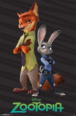 Zootopia - Partners Movie Poster 23x34 RP14265 UPC882663042654 Disney