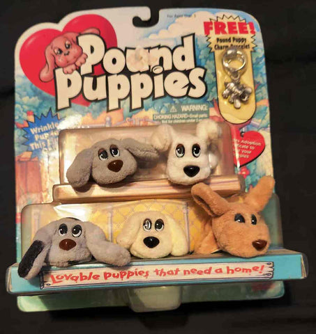New 1995 Pound Puppies Made in China By Galoob Rare NIB