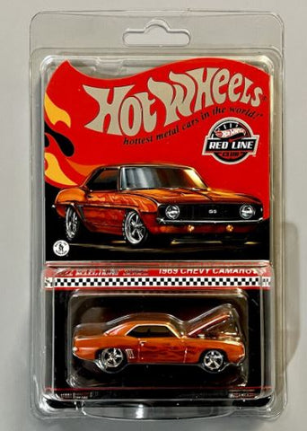 New 2022 Hot Wheels Red Line Club Selections '69 Chevy Camaro SS Car Mattel