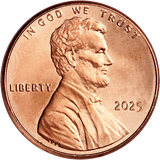 New 2025 Lincoln Head Cent Philadelphia Mint Uncirculated Coin