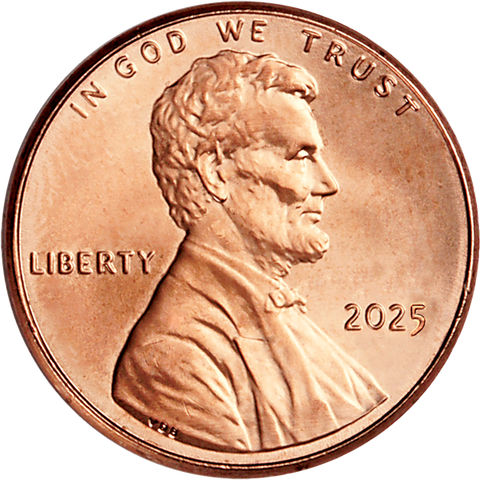 New 2025 Lincoln Head Cent Philadelphia Mint Uncirculated Coin