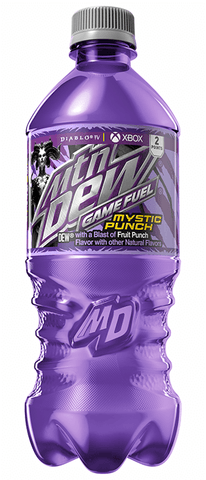 New Mountain Dew Game Fuel Mystic Punch 20 Ounce Bottle