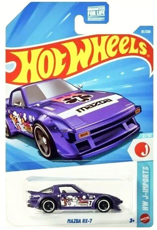 New 2026 Hot Wheels Mazda RX-7 HW J-Imports Purple 2/10 & 61/250