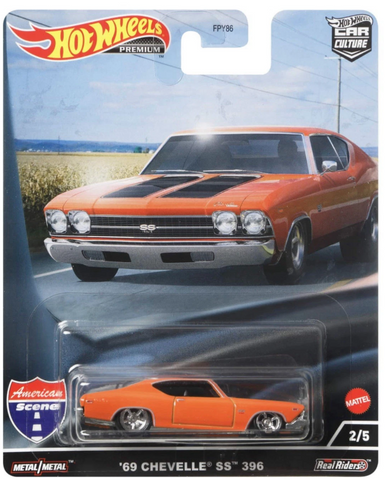 New 2022 Hot Wheels Car Culture American Scene '69 Chevelle SS 396