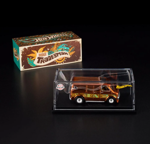 New 2025 Hot Wheels RLC Exclusive '70s Dodge Tradesman Van Mattel Orange