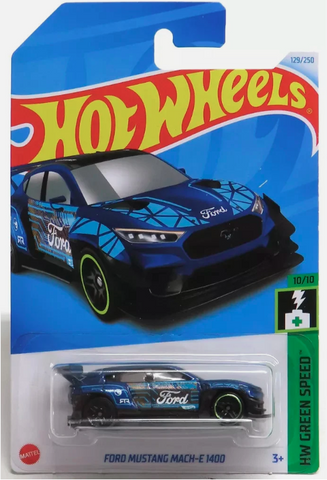 New 2024 Hot Wheels Ford Mustang Mach-E 1400 HW Green Speed Treasure Hunt