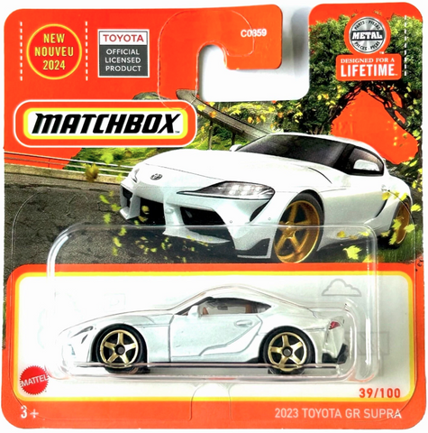 New 2024 Matchbox 2023 Toyota GR Supra Short Card 39/100