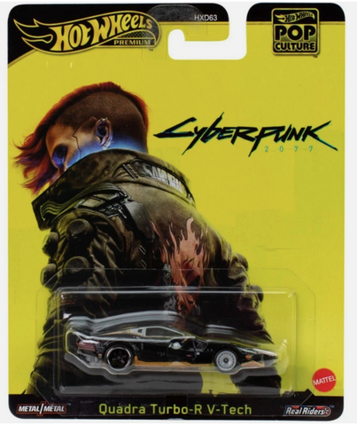 New 2025 Hot Wheels Cyberpunk 2077 Quadra Turbo-R V-Tech Pop Culture