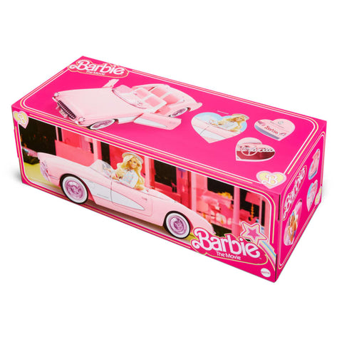 PINK CONVERTIBLE BARBIE CAR VERY GOOD CONDITION WITH ALL STICKERS