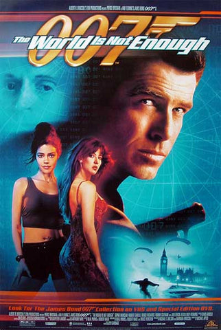 007 The World Is Not Enough 1999 Movie Poster 27x40 James Bond Used Pierce Brosnan