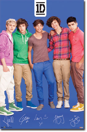 1D – Blue Music Poster 22x34 RP5771 UPC017681057771 One