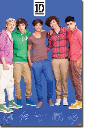 1D – Blue Music Poster 22x34 RP5771  UPC017681057771 One Direction
