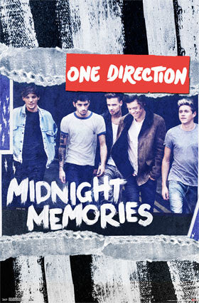 1D - Midnight Memories Music Poster RP13303 UPC882663033034 One Direction 22x34