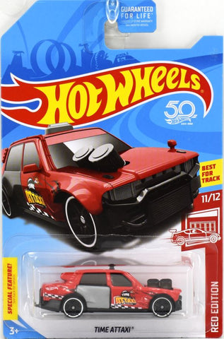 New 2018 Hot Wheels Time Attaxi Red Edition 50th Anniversary Target Exclusive Car