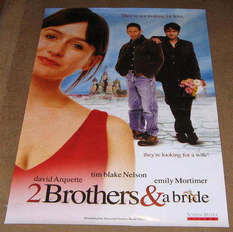 2 Brothers & A Bride 2003 Movie Poster 27x40 Used David Arquette