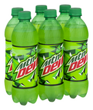 New Regular Mountain Dew Soda Pop 20 Ounce Bottle