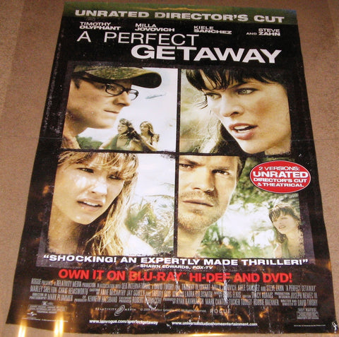 A Perfect Getaway Movie Poster 27x40  Used Webster Williams, Matt Birman, Timothy Olyphant, Travis Willingham, Tory Kittles, Dale Dickey, Holt McCallany, Anthony Ruivivar, Peter Navy Tuiasosopo, Kiele Sanchez, Steve Zahn